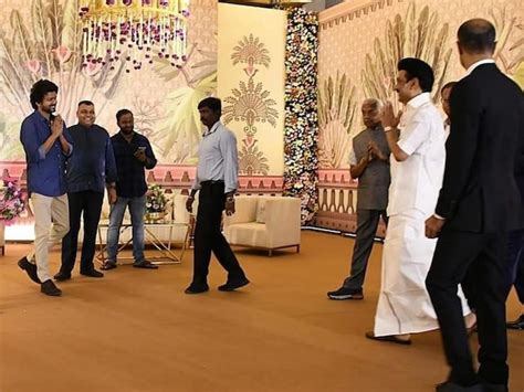 kalpathi s aghoram daughter|Vijay Meets Tamil Nadu CM MK Stalin at Wedding Reception of。